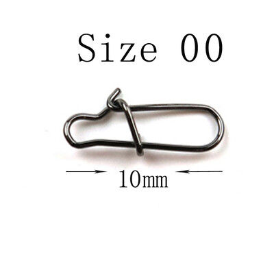 THETIME 100 ks hákových karabín z nehrdzavejúcej ocele, otočné bezpečnostné karabíny z rybárskeho suda, háčiky, príslušenstvo na návnady, konektor, karabína, ryby