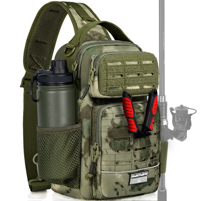 Ghosthorn žvejybos kuprinės reikmenų krepšys - lengvas slingų reikmenų laikymo krepšys - žvejybos kuprinė su meškerės laikikliu