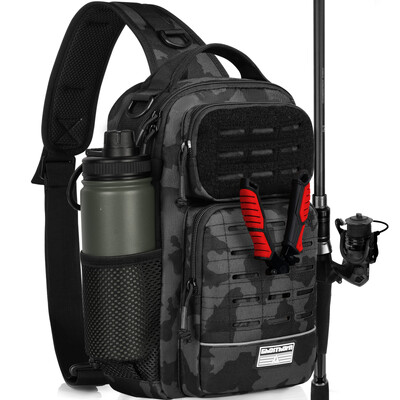 Ghosthorn žvejybos kuprinės reikmenų krepšys - lengvas slingų reikmenų laikymo krepšys - žvejybos kuprinė su meškerės laikikliu