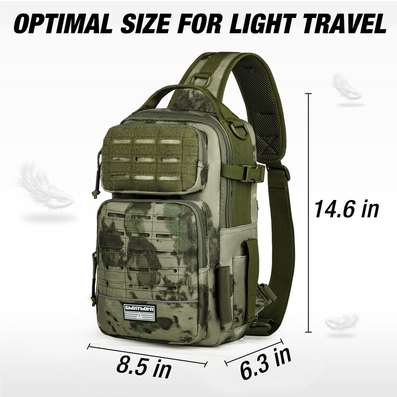 Ghosthorn žvejybos kuprinės reikmenų krepšys - lengvas slingų reikmenų laikymo krepšys - žvejybos kuprinė su meškerės laikikliu