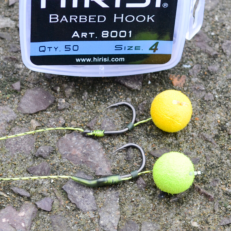 Hirisi 50gab dzeloņstieples karpu makšķerēšanas āķi ar acu dizainu Japānā, izgatavoti no augstas oglekļa tērauda 8001