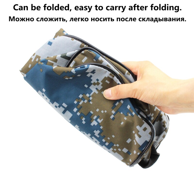 ÚJ 60 cm hosszú összecsukható vízálló horgásztáska nylon nagy kapacitású többcélú kültéri sport horgásztáska