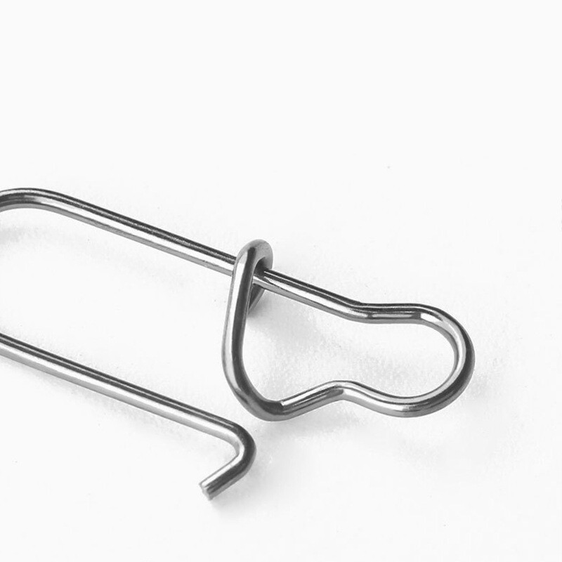 50 alebo 100 ks nerezových rybárskych karabínok s karabínou, príslušenstvo na rýchle uzamykanie, otočný háčik na návnadu