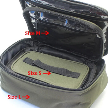 Carp Fishing Tackle Bag Storage Bag Box Ελαφριά τσάντα αποθήκευσης Αποθήκευση εξωτερικού χώρου Εύκολη στη μεταφορά Τσάντα για αξεσουάρ κυπρίνου Αντιμετώπιση