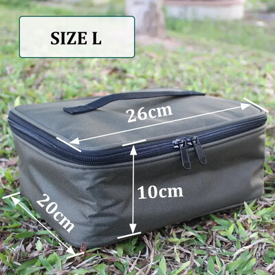 Karpkalapüügitarvete hoiukoti kast Kerge hoiukoti hoiuruum välitingimustes, hõlpsasti kaasaskantav kott karpkala tarvikute jaoks