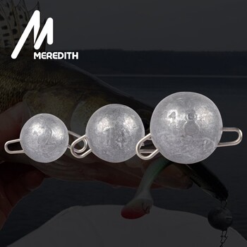 MEREDITH Hook Aggravated Jig Head 2g 4g 6g Deep Water Bullet Weight Мека примамка Примамки Висулка Риболовни принадлежности