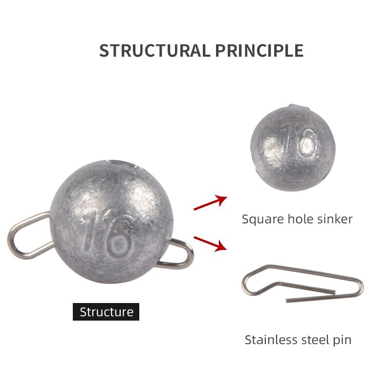 MEREDITH Cârlig agravat Jig Head 2g 4g 6g Apă adâncă Greutate glonț momeli momeli de pescuit pandantiv de pescuit