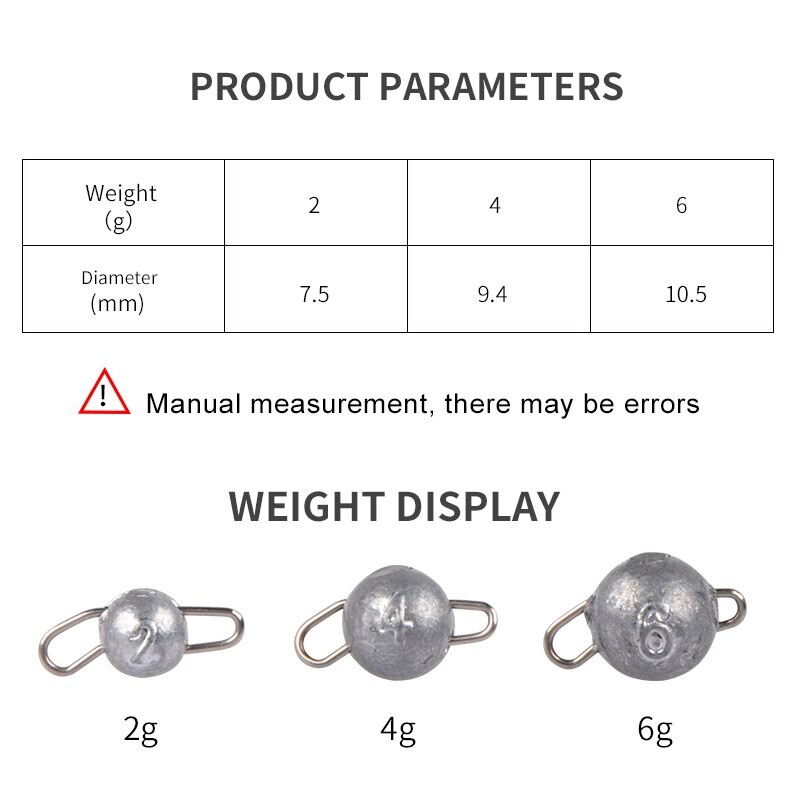 MEREDITH Cârlig agravat Jig Head 2g 4g 6g Apă adâncă Greutate glonț momeli momeli de pescuit pandantiv de pescuit