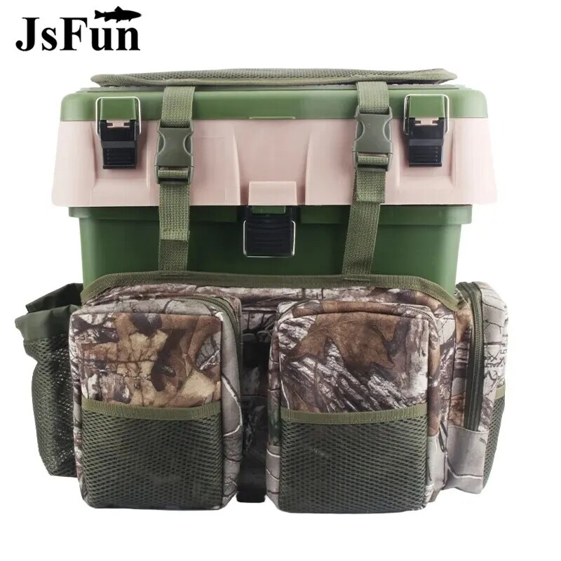 Daugiafunkcis žvejybos reikmenų laikymo krepšio dėklas Nailono kuprinės jauko įrankiai žuvies reikmenų laikymui krepšys Žvejybos reikmenų dėžės krepšys