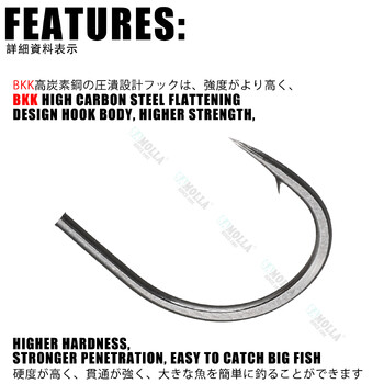 New Ned Rig Jig heads Куки 1.6-5.8g BKK Hook Tumbler Ajing For Soft Worm Lure Bass Fish Pesca Rockfish Pike Trout Аксесоари