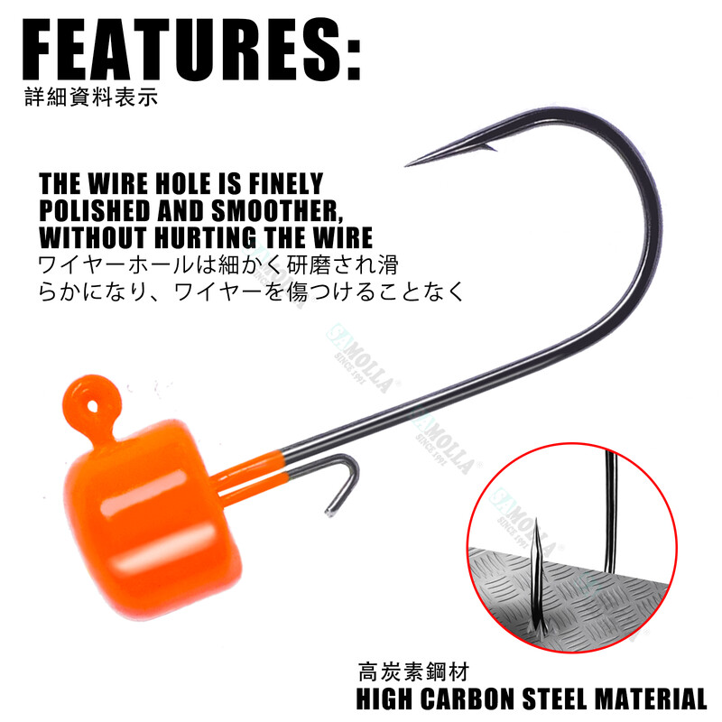 Jauns Ned Rig Jig galvas Āķi 1,6-5,8g BKK āķis Tumbler Ajing for Soft Worm Lure Bass Fish Pesca Rockfish līdakas foreles piederumi