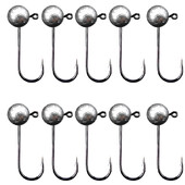 10 vnt/stal. Jig Head Fishhook 1g 2g 3.5g 5g 7g 10g Round Ball Jig Head Fishhook Minkšti sliekų žvejybos priedai