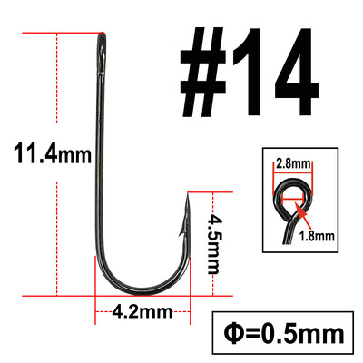 25 alebo 100 ks rybárskych háčikov s veľkým očkom na rybárske návnady s dlhou stopkou, ostnatým okrúhlym ohnutým kĺbom, jednoduchým kľukovým rybárskym háčikom.