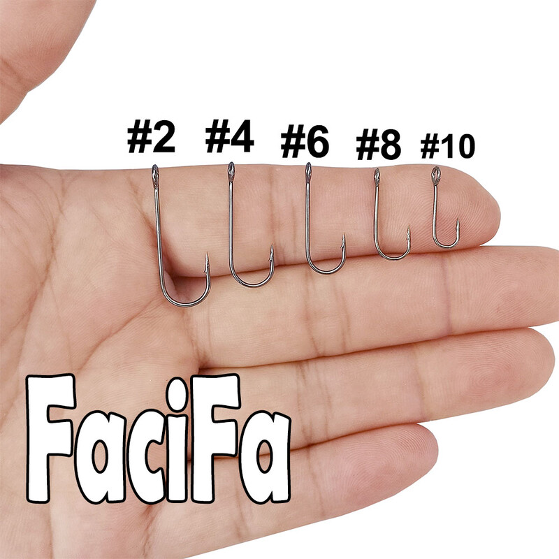 25 alebo 100 ks rybárskych háčikov s veľkým očkom na rybárske návnady s dlhou stopkou, ostnatým okrúhlym ohnutým kĺbom, jednoduchým kľukovým rybárskym háčikom.