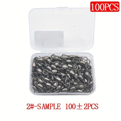 Pööratav püügivahend 100 tk süsinikterasest pöörlev õngenööri pistik mikropööratav täisrõngaga püügivahend