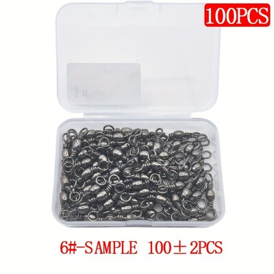 Pööratav püügivahend 100 tk süsinikterasest pöörlev õngenööri pistik mikropööratav täisrõngaga püügivahend