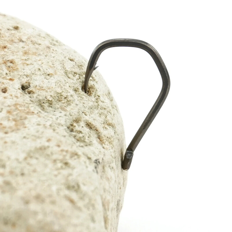 Hirisi 50ks PTFE potiahnuté vysoko uhlíkové nehrdzavejúce oceľové háčiky s ostňami a očkom 8021 Rybárske príslušenstvo