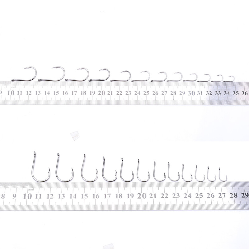 FTK CHINU Fishhook με δαχτυλίδι αγκαθωτό 1/0#-5/0#50PCS 1#-7#100PCS Rock Fishing Sea Fishing Hook μαύρο αγκίστρι από χάλυβα υψηλής περιεκτικότητας σε άνθρακα