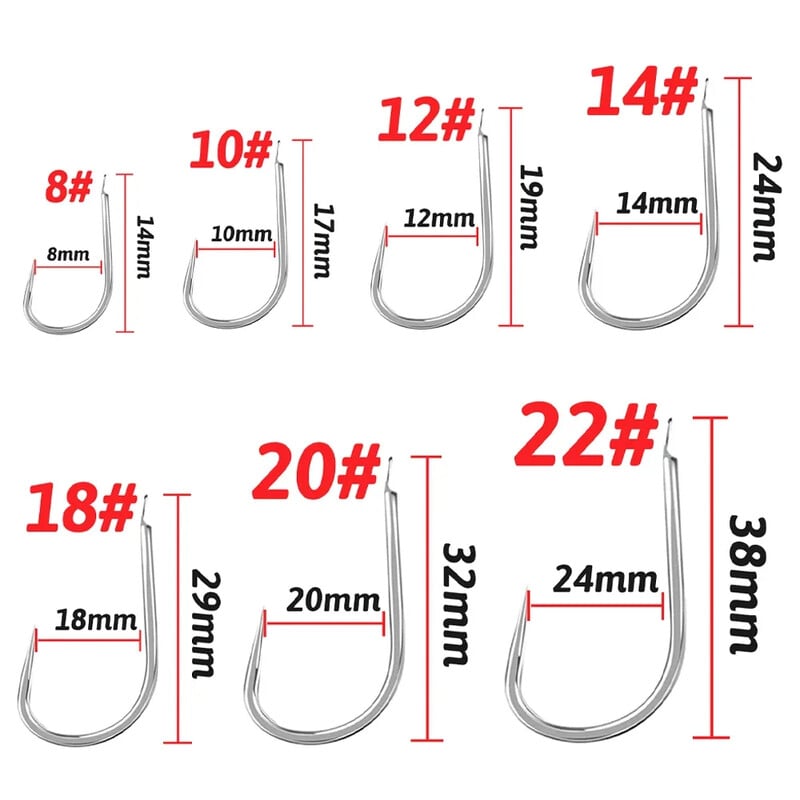 10 ks/sada Cast Jig Assist háčik z vysoko uhlíkovej ocele s uhlovým ostnatým závitom, pierkové návnady na rybárske potreby, pomalé jiggingové háčiky na morský rybolov