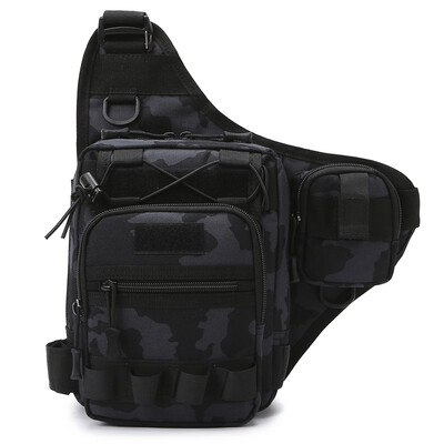 Többfunkciós horgászláb táska derékcsomag Férfi taktikai táskák Molle nylon kültéri hegymászó kemping utazó mellény hátizsák