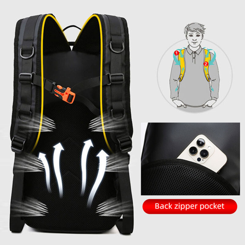 Torba za mamac za pecanje Muška vodootporna Molle kutija sa štapom za pecanje Ruksak Višenamjenski ruksak na rame za putovanja na otvorenom, planinarenje, kampiranje