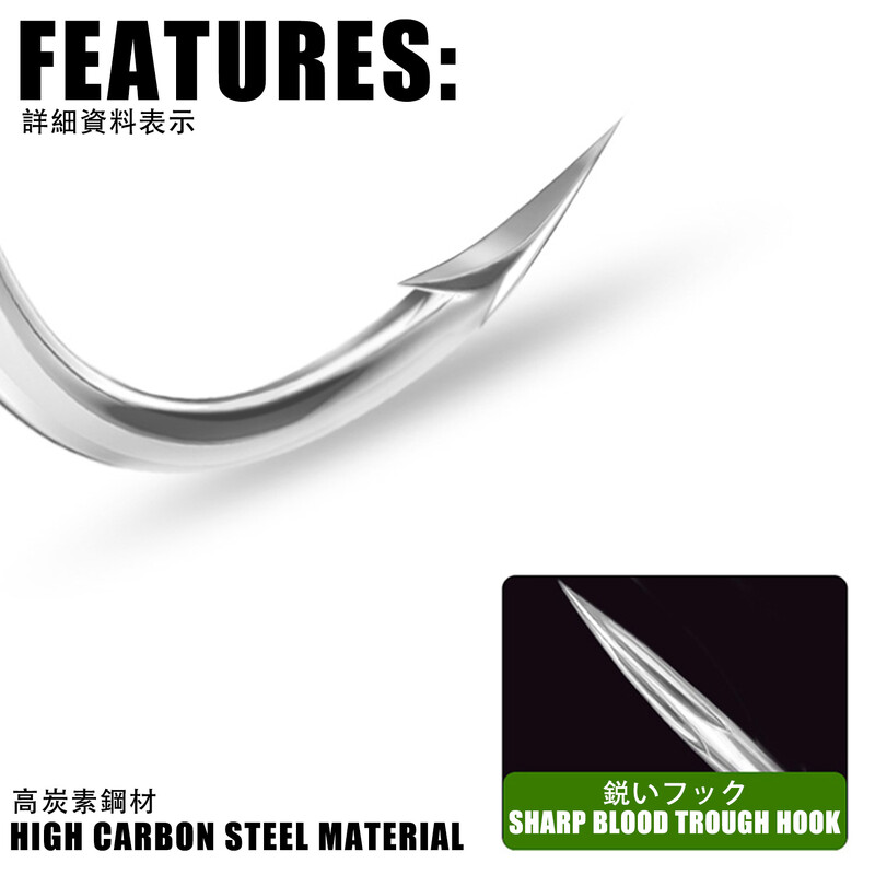 3x super silné trojháčiky, rybárske potreby, 10 ks, vysokopevnostné príslušenstvo, vysoko uhlíková oceľ, rybársky háčik na jigging v slanej vode