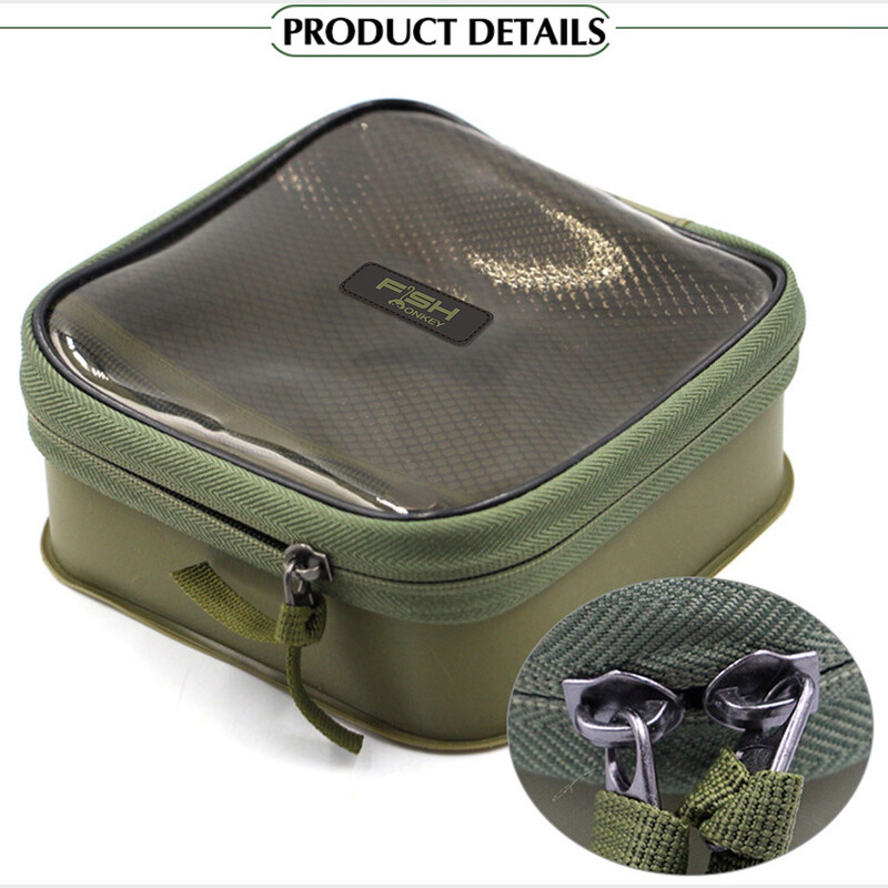 Daudzfunkcionāla ūdensizturīga Eva makšķerēšanas soma karpu makšķerēšanai, makšķerēšanas aprīkojums, spole, aukla, māneklis, Āķis, instrumenti, glabāšanas futrālis, konta