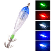 (be baterijos) 1 vnt mini kabliuko pūtimo lemputė su skėčio kabliu Povandeninės žvejybos lemputė Aštuonkojų kalmarų kabliukas