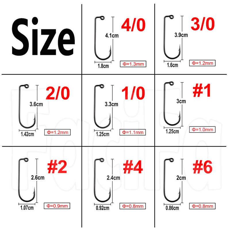100 tk 90-kraadine tikkkärbse sidumine, tugev traat soolase vee magevee kalakonks Aberdeen jigi püügi suurus 6 4 2 1 1/0 kuni 4/0#