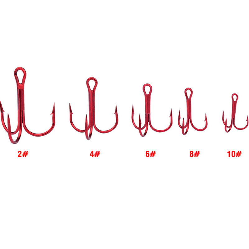 20 vnt / partija raudonas inkarinis kabliukas, anglies dioksidas, plienas, spygliuotas aukštas kabliukas, žvejybos reikmenysŽvejybos įrankių priedai jūrinė žvejyba laukinė žvejyba
