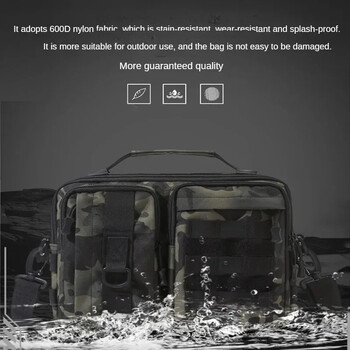 Molle Bag 600D Туризъм Пътуване Катерене Риболов Слинг Crossbody Трекинг Тактически чанти Чанта за рамо Къмпинг На открито Уикенд