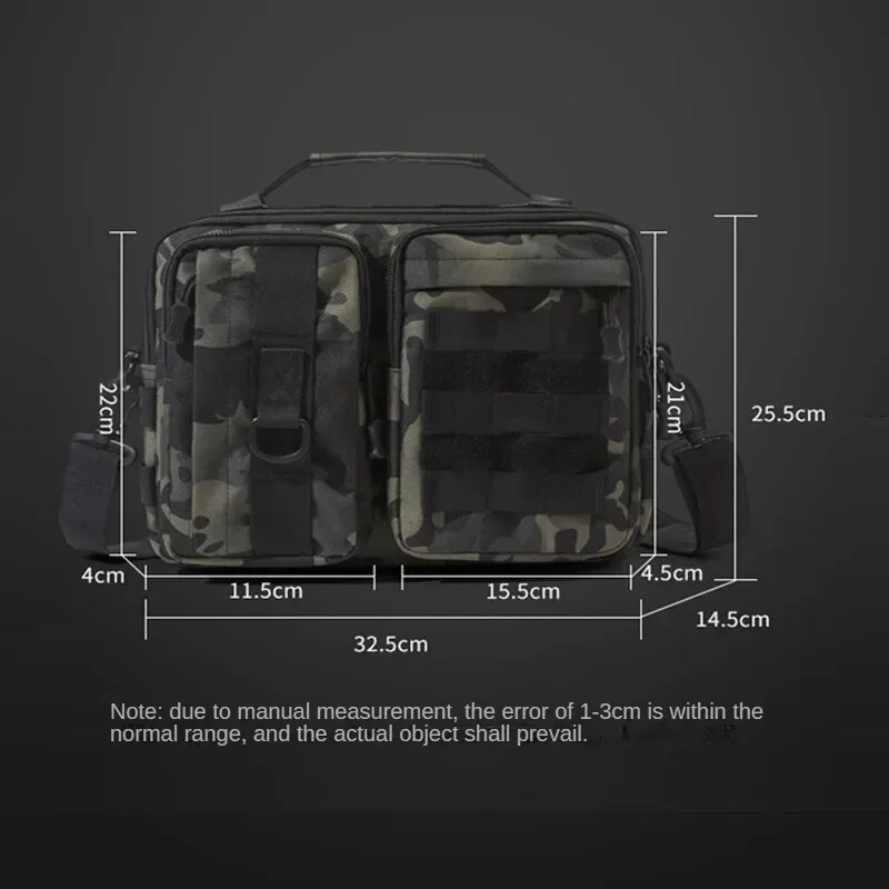 Molle Bag 600D Žygiai Kelionės Laipiojimas Žvejyba Sling Crossbody Trekking Taktinės rankinės Pečių krepšys Kempingas lauke Savaitgalis