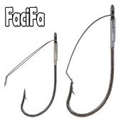 20 ks bezhrotových rybárskych háčikov s ostňami, veľkosti háčikov Wacky Rig 6-5/0, jednoháčik z vysoko uhlíkovej ocele