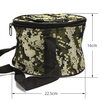 1 ΤΕΜ. Winter Ice Fishing Fishing Tackle Fishing Bag Camouflage Green Πανί Oxford Προστατευτικό κάλυμμα αυτόματου τραπεζιού ψαρέματος