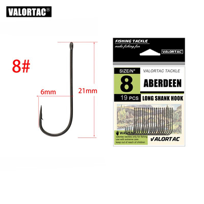 Aberdeen žvejybos kabliukas, skirtas žvejybai gyvu masalu, didelio anglies plieno kabliukai, paplūdimio upės žvejybos reikmenys, lengvas ir stiprus