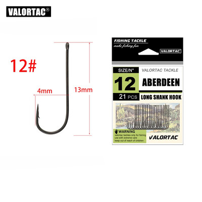 Aberdeen žvejybos kabliukas, skirtas žvejybai gyvu masalu, didelio anglies plieno kabliukai, paplūdimio upės žvejybos reikmenys, lengvas ir stiprus