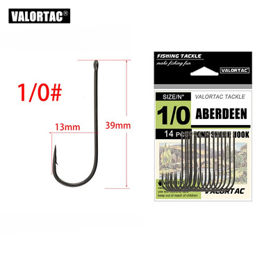 Aberdeen žvejybos kabliukas, skirtas žvejybai gyvu masalu, didelio anglies plieno kabliukai, paplūdimio upės žvejybos reikmenys, lengvas ir stiprus