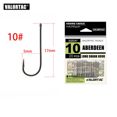 Aberdeen žvejybos kabliukas, skirtas žvejybai gyvu masalu, didelio anglies plieno kabliukai, paplūdimio upės žvejybos reikmenys, lengvas ir stiprus