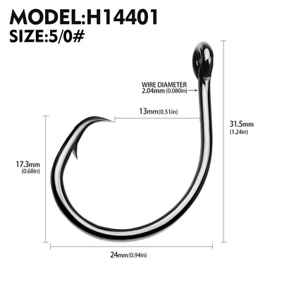10 gab. Apļveida dzeloņstieņu astoņkāju āķi Lielisks vilkšanas spēks ar augstu oglekļa tēraudu, spēcīgi nobīdīti āķi samiem Saldūdens izmērs 1#-10/0#