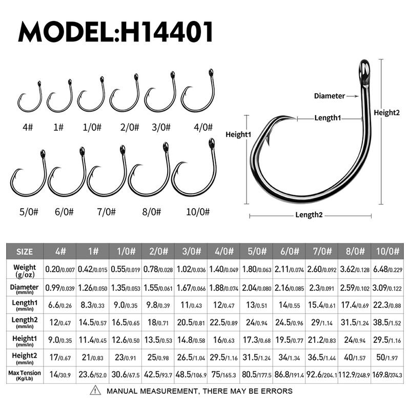 10 gab. Apļveida dzeloņstieņu astoņkāju āķi Lielisks vilkšanas spēks ar augstu oglekļa tēraudu, spēcīgi nobīdīti āķi samiem Saldūdens izmērs 1#-10/0#