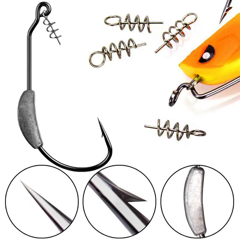 Jig Crank Head Bodljikava udica 2g 3g 5.25g 7g Meki mamac Worm Offset Udica Opružna brava Pin Pesca za Texas Rigs pribor za ribolov