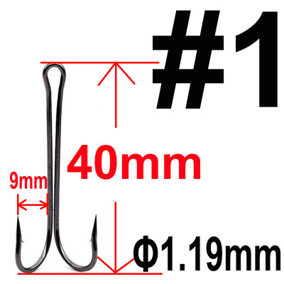 20 buc cu cutie Cârlig dublu cu tijă lungă Cârlig de pescuit fără buruieni Legarea muștelor Cârlig dublu pentru Jig Bass Aparatură de pescuit pentru pescuit moale