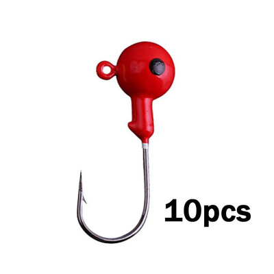 10 buc. Cârlig cu cap 3.5g 5g 7g 10g 12g 14g 18g Cârlig de pescuit Jig colorat Momeli tari Momeală moale Vierme de pescuit