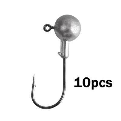 10 buc. Cârlig cu cap 3.5g 5g 7g 10g 12g 14g 18g Cârlig de pescuit Jig colorat Momeli tari Momeală moale Vierme de pescuit