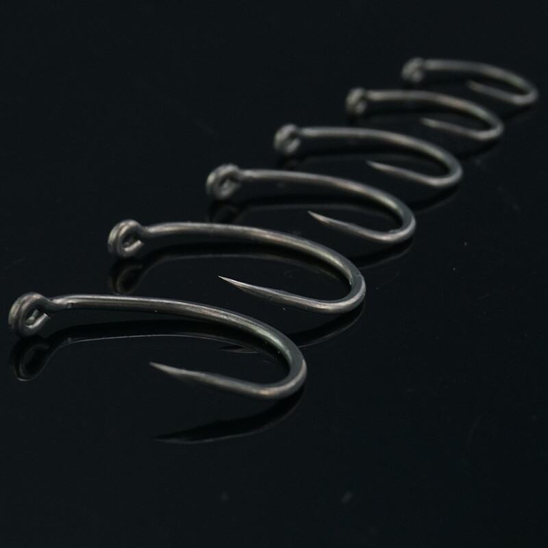 Hirisi 50db PTFE bevonatú, magas széntartalmú rozsdamentes acél szöges horog, szemes horgásztartozékokkal 8025