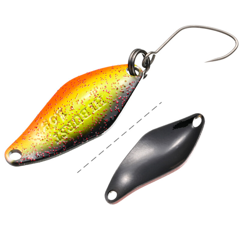 Valdymo upėtakių masalai Spalvingas dažymo šaukštas masalas HI BURST 1,6 g 26 mm varinis metalinis žvejybos masalas, skirtas upėtakių ešerių čiubiui SP40