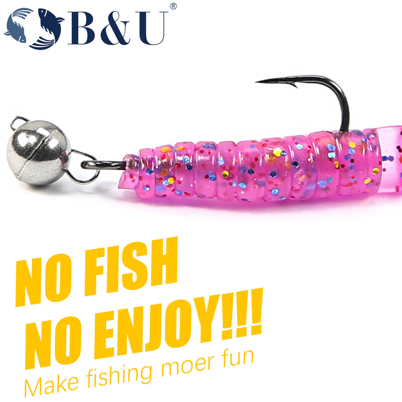 B&U 20gab. Makšķerēšanas āķis Lielo acu gredzens Oglekļa tērauds, viens āķi, piederumi tārpu āķi Makšķerēšanas mīkstie āķi ar augstu oglekļa tēraudu