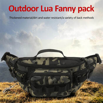 Outdoor Sports Αδιάβροχο Pack Waist Travel Ελαφρύ υφασμάτινο τσαντάκι Oxford Αντικλεπτικό πακέτο μέσης Πολύχρωμη τσάντα αποθήκευσης ψαρέματος