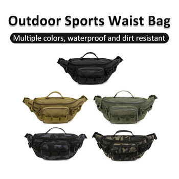 Outdoor Sports Αδιάβροχο Pack Waist Travel Ελαφρύ υφασμάτινο τσαντάκι Oxford Αντικλεπτικό πακέτο μέσης Πολύχρωμη τσάντα αποθήκευσης ψαρέματος