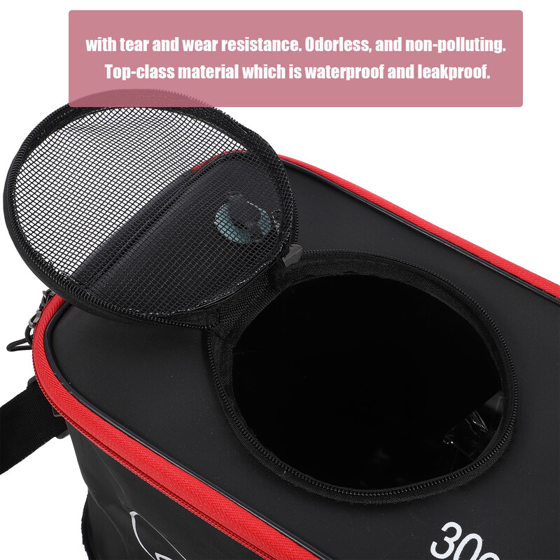 Žvejybos kibiras Daugiafunkcinis sulankstomas storas gyvos žvejybos dėžutė EVA bako kaušas Camp žvejybos krepšio reikmenys perlamutrinė žuvies statinė